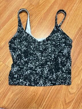 Lululemon Align Tank Hidden Heritage Lace Black Multi Size 2 Crop Top